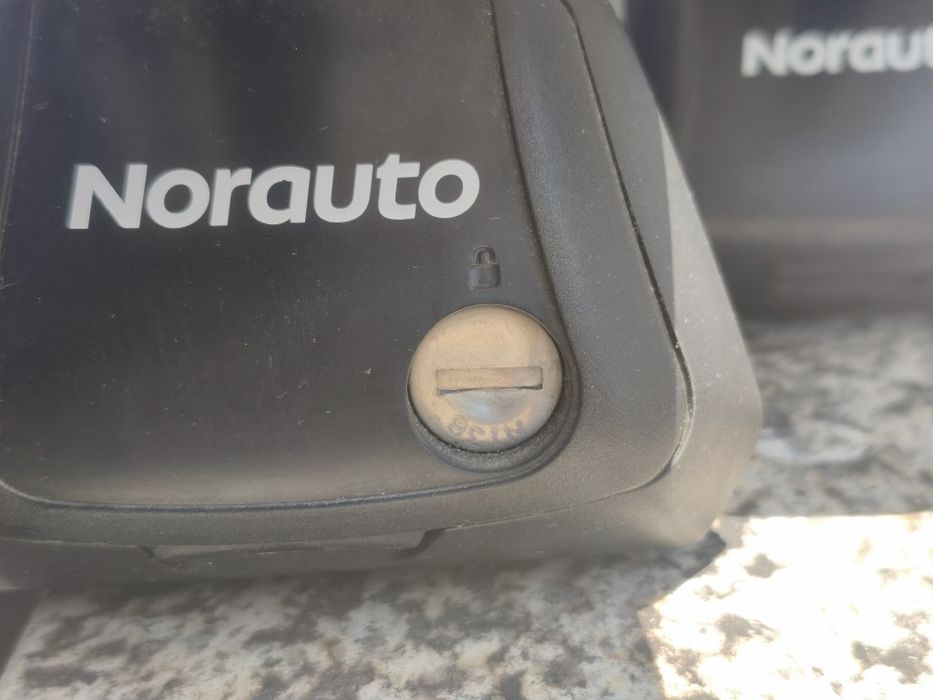 Kit completo 2 barras de tejadilho Alumínio Aerodinâmicas 3M 118 cm - fixações NORAUTO