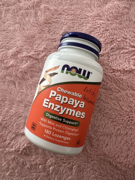 Papaya enzymes now foods