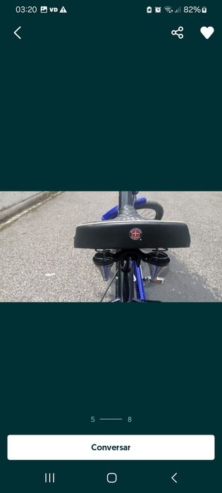 Bicicleta chopper  eléctrica  que da 50km por hora