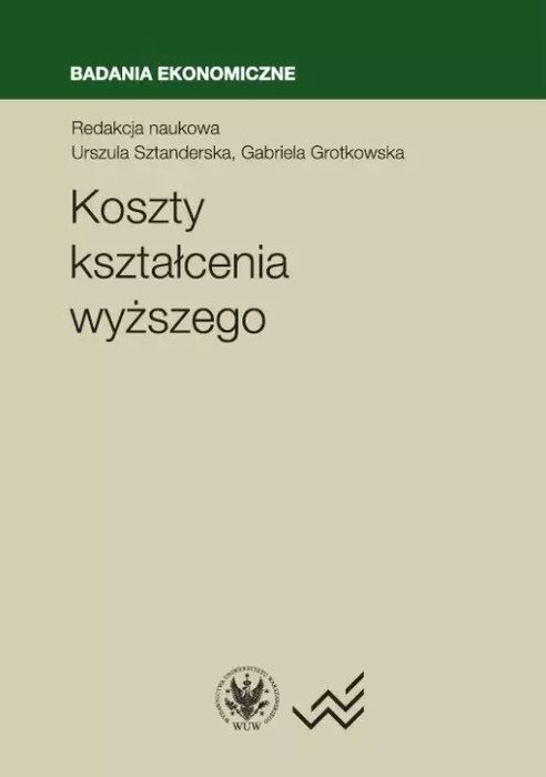 Koszty kształcenia wyższego. Wydawnictwa Uniwersytetu Warszawskiego