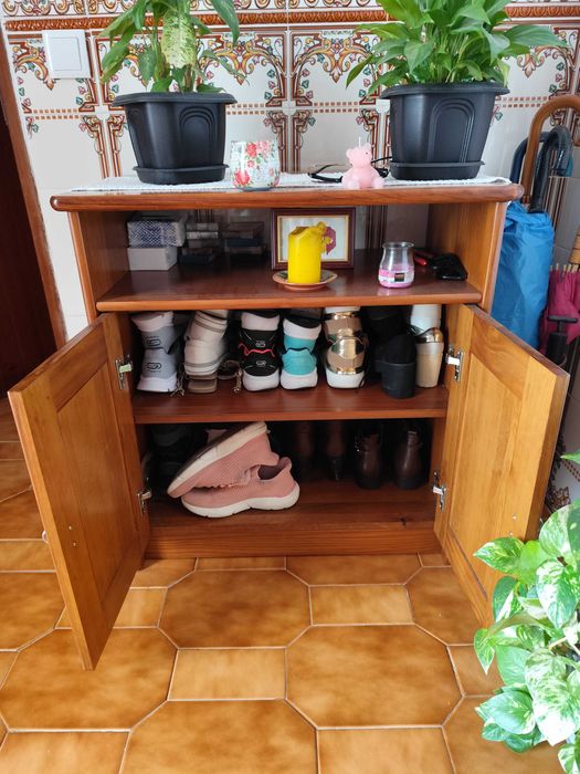 Móvel de madeira pinho mel