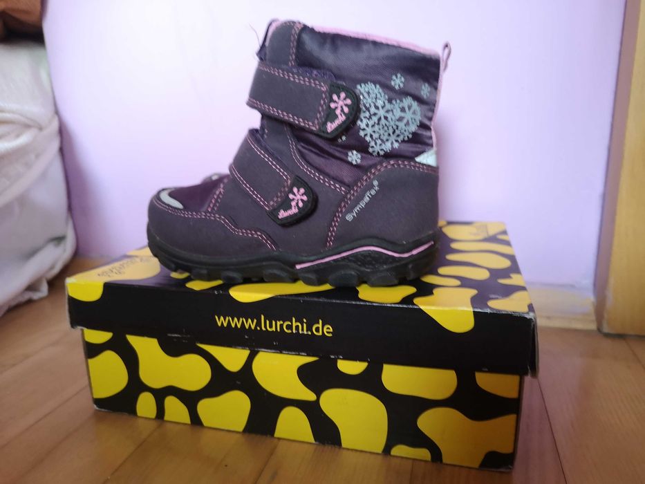 Śniegowce zimowe Lurchi Kiri rozm. 24 idealne membrana wkładka 15,5 cm