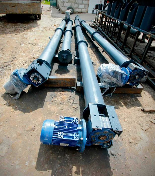 Конвеєр зерна, погрузчик, шнек, транспортер, шнековий питатель, цемент