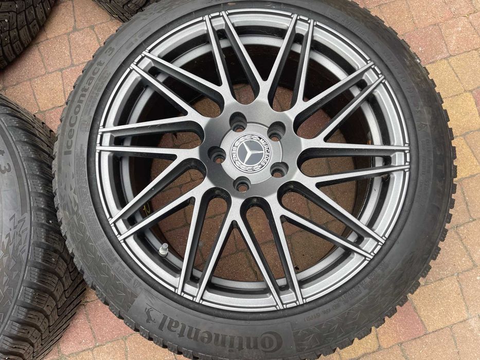 4073. Alufelgi 18" Mercedes E klasa W212 W213 CLS S klasa BMW 8.5J ET45 5x112 grafitowe proste