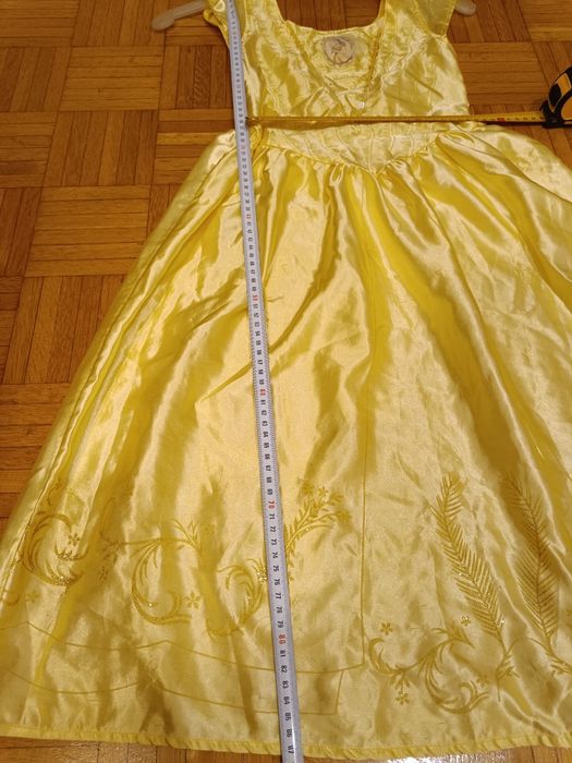 Sukienka na bal karnawałowy Bella żółta 116/122