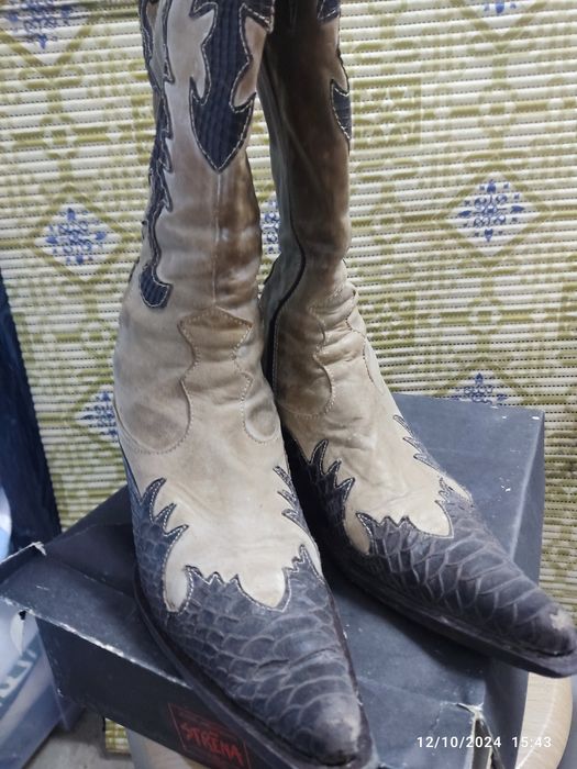 Botas senhora elegantes texanas