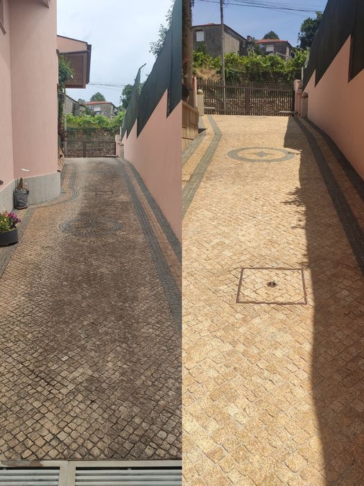 Lavagem de Pavimentos e Fachadas com Alta Pressão