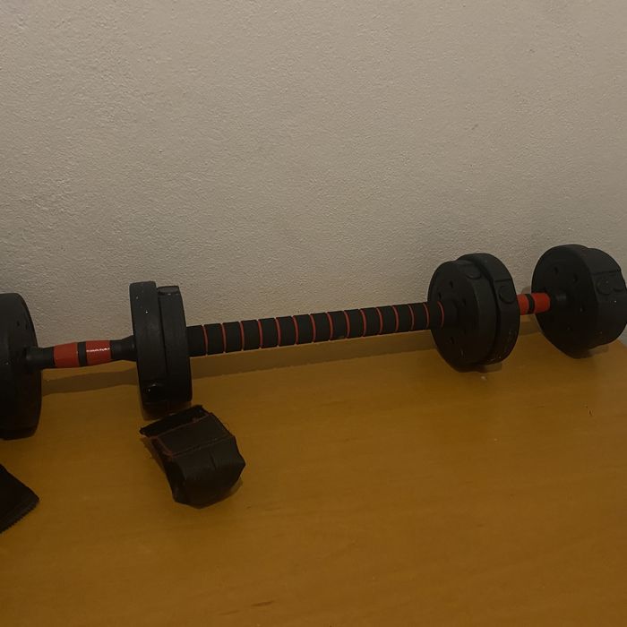 Kit de halter e barra 10 kilos