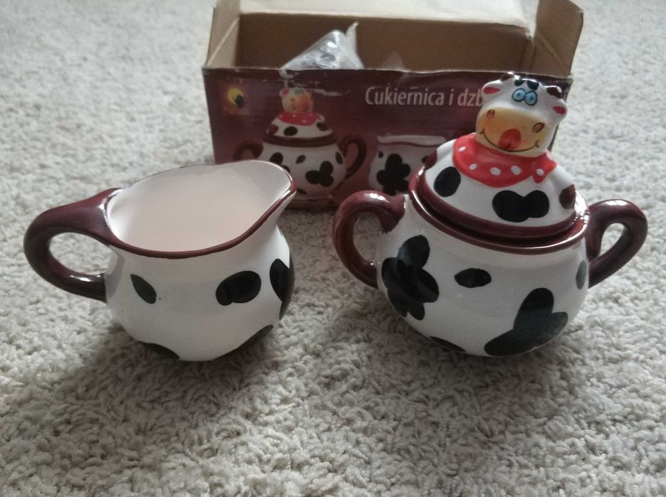Cukiernica i dzbanuszek na mleko ZESTAW