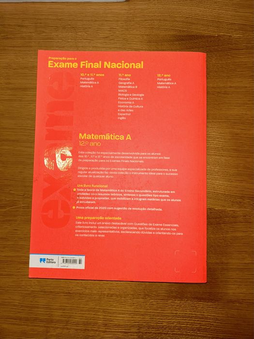 Livro Preparação para o exame de matemática A 12º ano