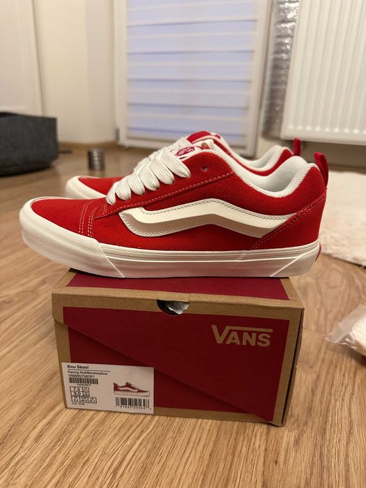 Vans Knu Skool Racing Red/Marshmallow к40