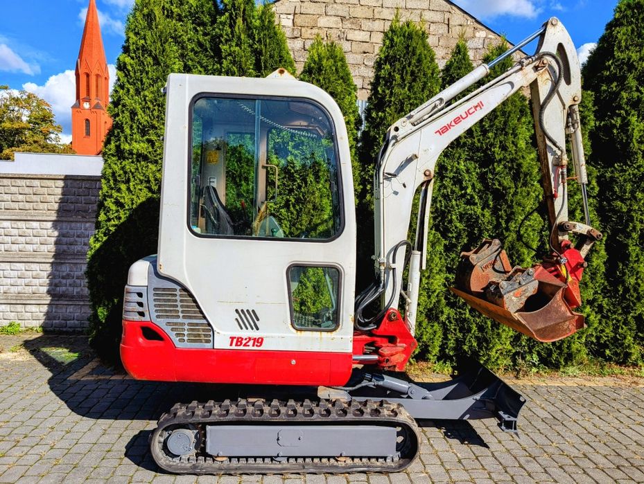 Minikoparka TAKEUCHI TB219, 3 łyżki! W oryginale! Transport GRATIS!!