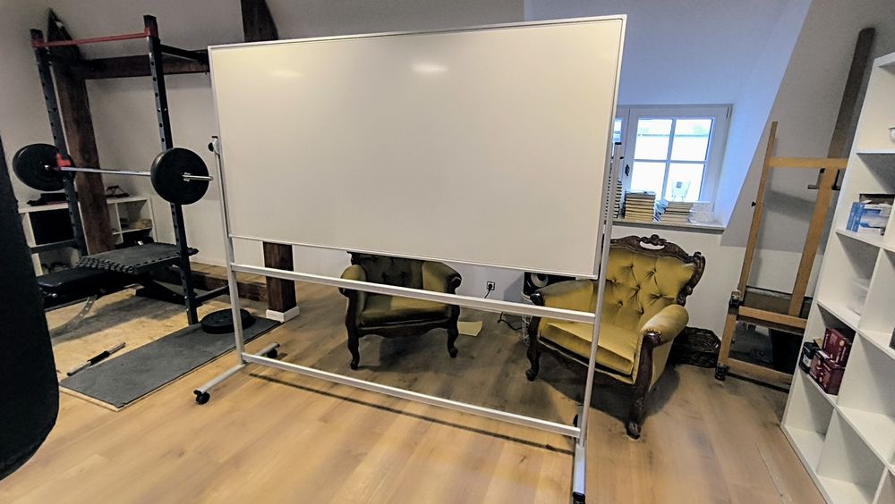 Suchościeralna Tablica Magnetyczna Premium. Ceramiczna!. 198x100.cm