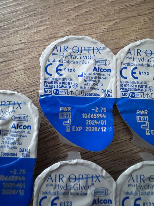 Контактні лінзи для очей Air optix Hydra Glyde Alcon -2.5, 1 шт