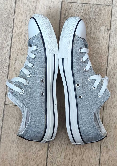 Piękne trampki tenisówki sneakersy Converse siwe szare