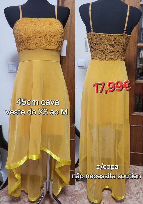 Vestidos cerimónia tamanho único veste do XS ao M novos
