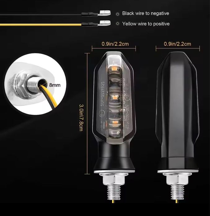 Piscas Led Moto vários modelos - Novo