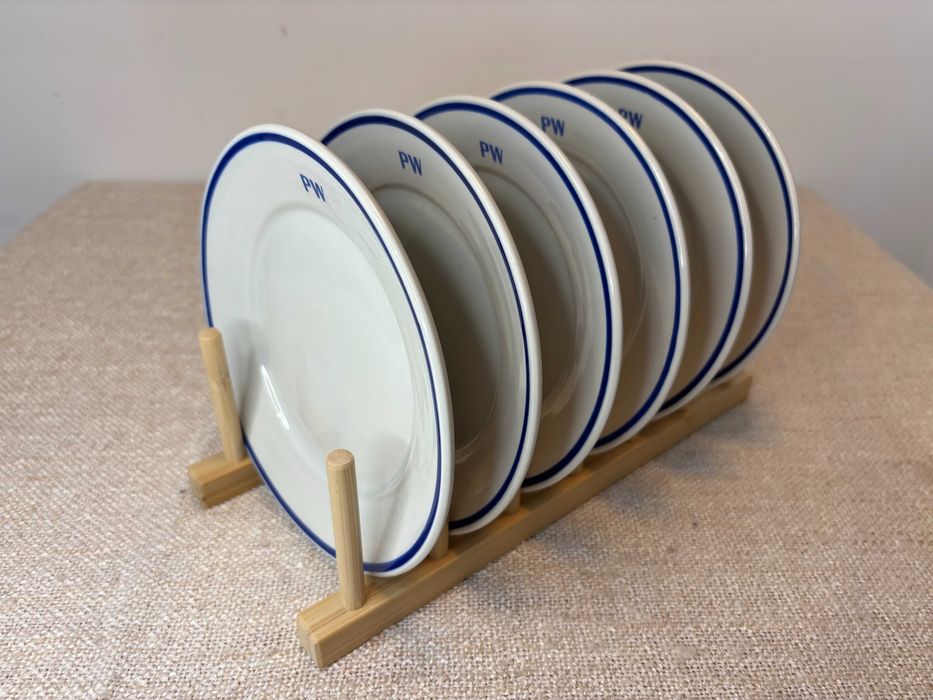 Porcelana Lubiana - talerzyki / PRL / średnica 17 cm