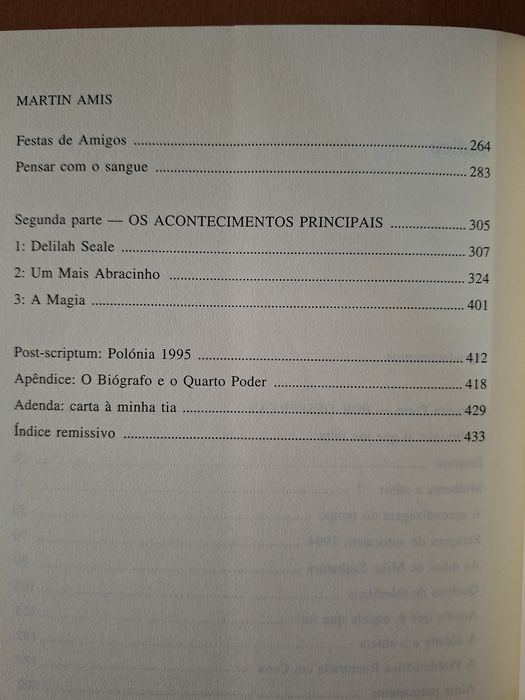 Martin Amis Experiência