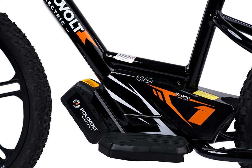 Rowerek biegowy elektryczny dla dzieci Polovolt M-20 Czarny 20"