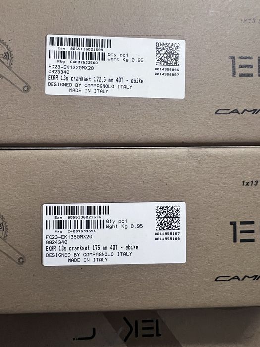 Шатуны Campagnolo Ekar carbon 172.5/175