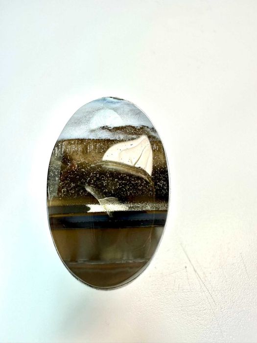 Pierścionek z kamieniami naturalnymi niebieski opal owyhee Próba 925