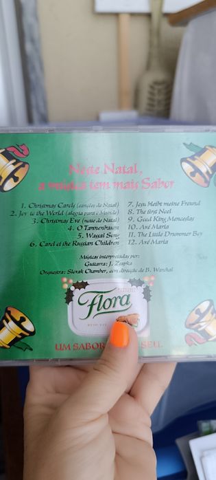 2 CDs música de Natal. Usados