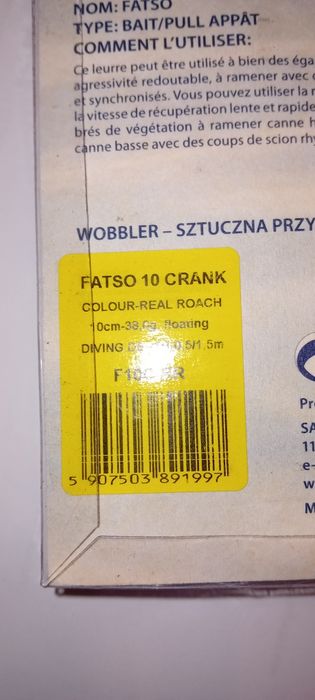 Продам воблер Salmo fasto 10 CRANK