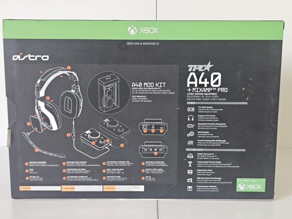Astro A40 TR + MixAmp Pro (Xbox/PC) – Excelente Estado