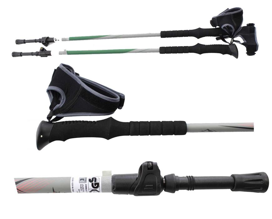 Kije trekkingowe kijki nordic walking chodzenia wypinana RĘKAWICZKA