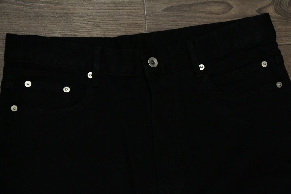 Джинсы клеш черные Rick Owens bolan black flared jeans