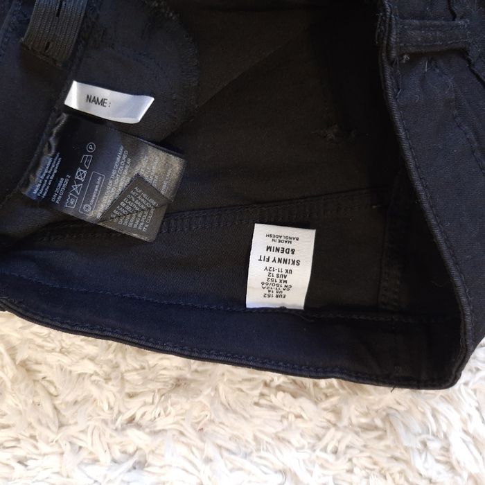 Zestaw jeansów H&M r.152 czarne  NOWE