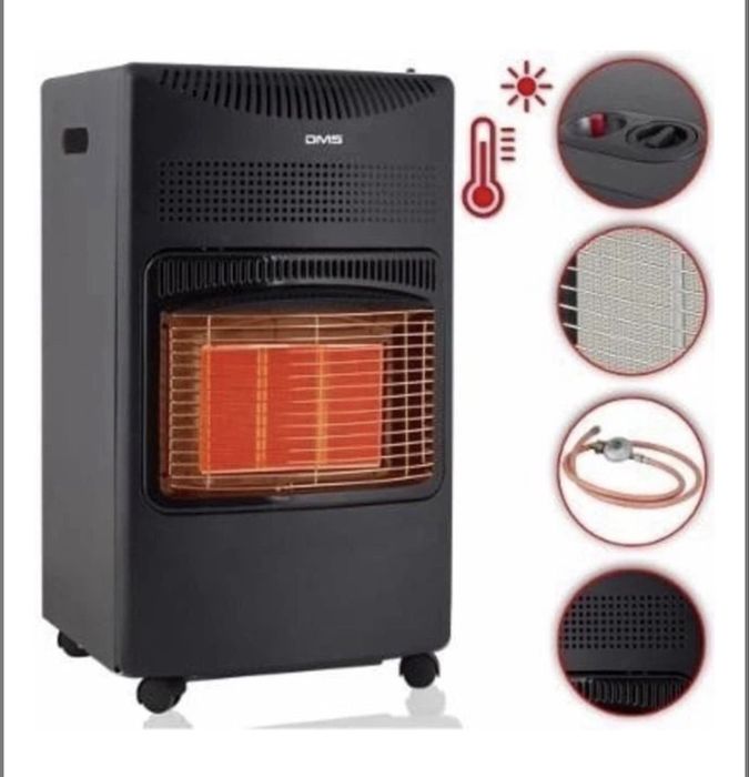 Обогреватель газовый отопитель конвектор на 80м2 4200Вт качество Чехия