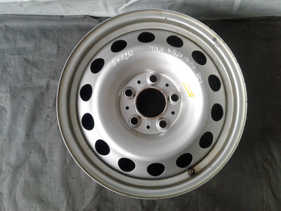 Felgi stalowe kpl MINI 5x120 6,5Jx16cali ET46 MINI R60 R61 Countryman