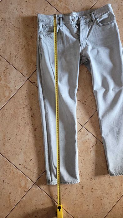 Spodnie jeans  szare