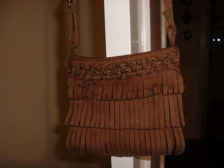 Malinha camurça camel, Zara girls