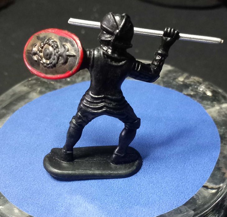 Guerreiro medieval em plástico