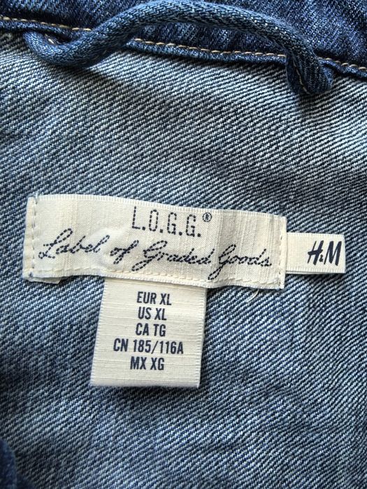 Kurtka dżinsowa męska marki H&M L.O.G.G rozmiar L/XL