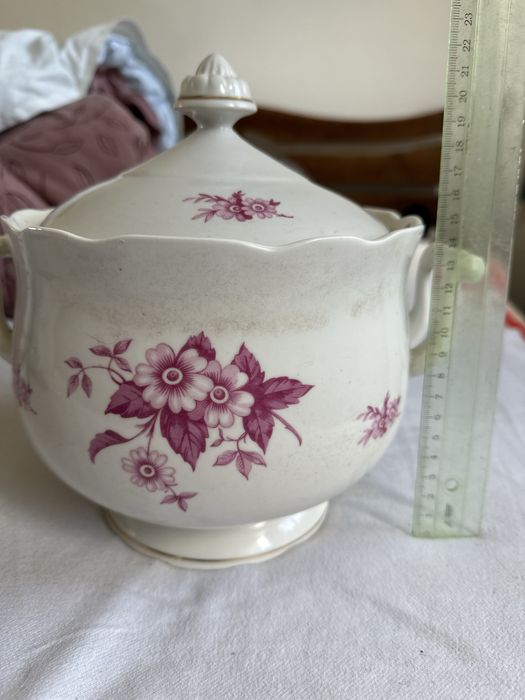 Супница Коростень с позолотой фарфор 3 л