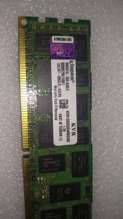 8 ГБ, DDR3, серверная память, Kingston KVR1333D3D4R9S/8G