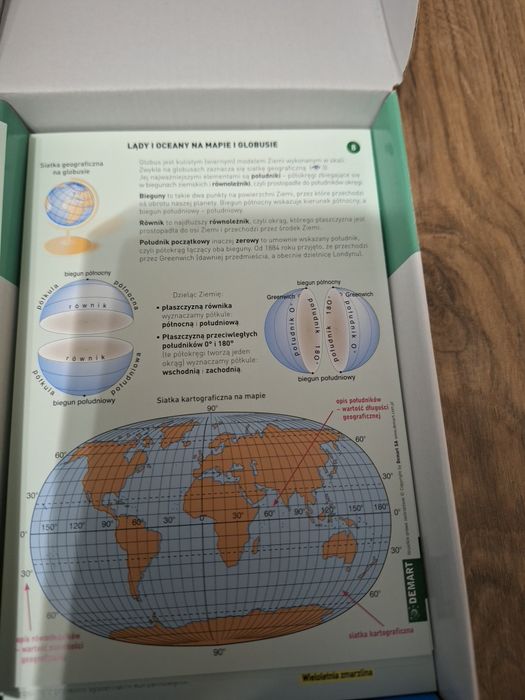Karty edukacyjne Geografia  Demart