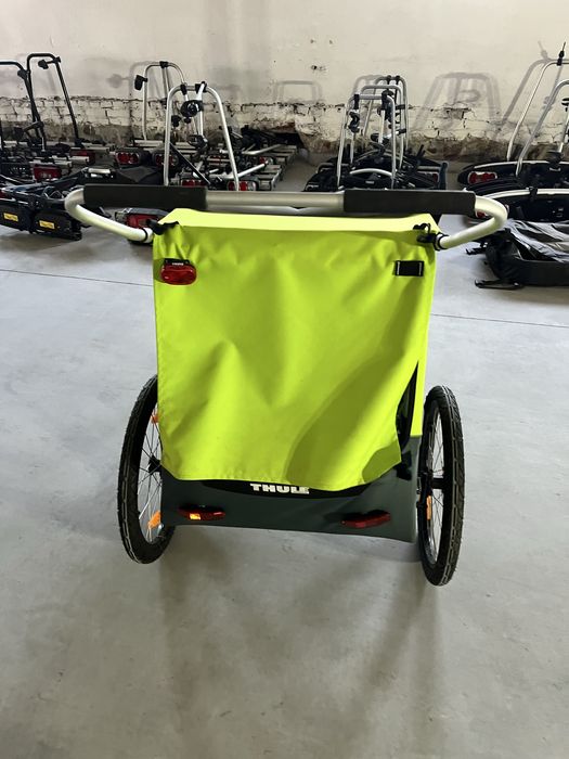 Riksza wozek rowerowy Thule Coaster xt limonka komplet stan bdb