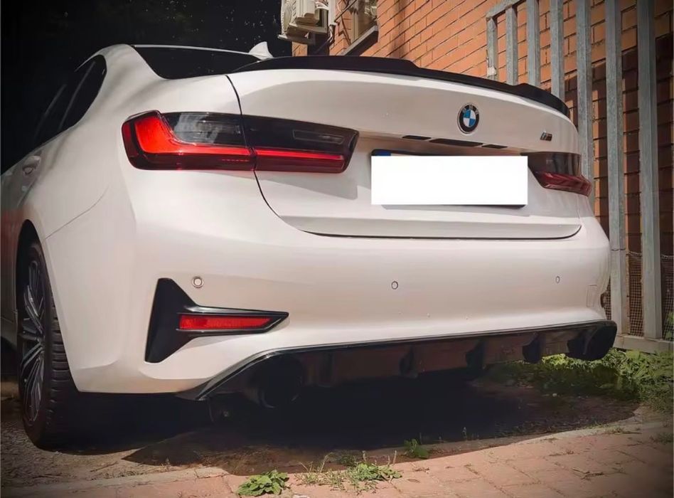 Диффузор BMW G20 накладка на задний бампер бмв г20 юбка бампера обвес губа накладка назад бмв 3