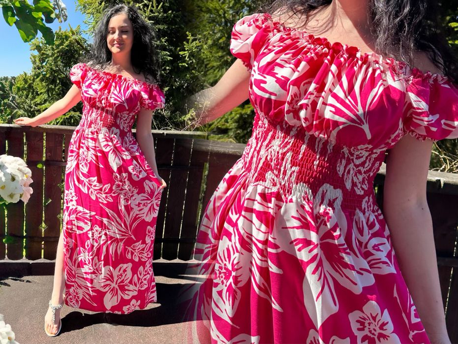 Letnia sukienka maxi w kwiaty – zwiewna, elegancka, idealna na lato