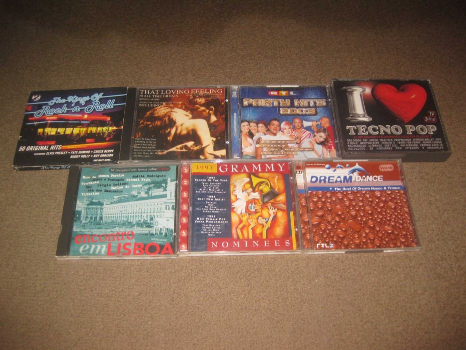 Lote de 7 CDs de música (Colectâneas)