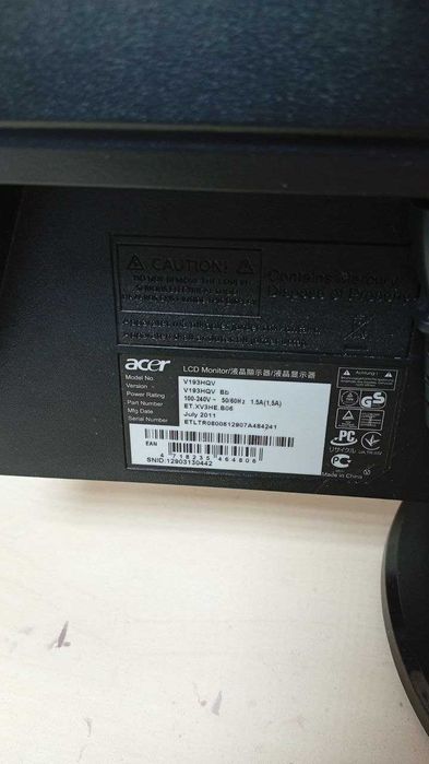 Монітор ACER V193 HQV