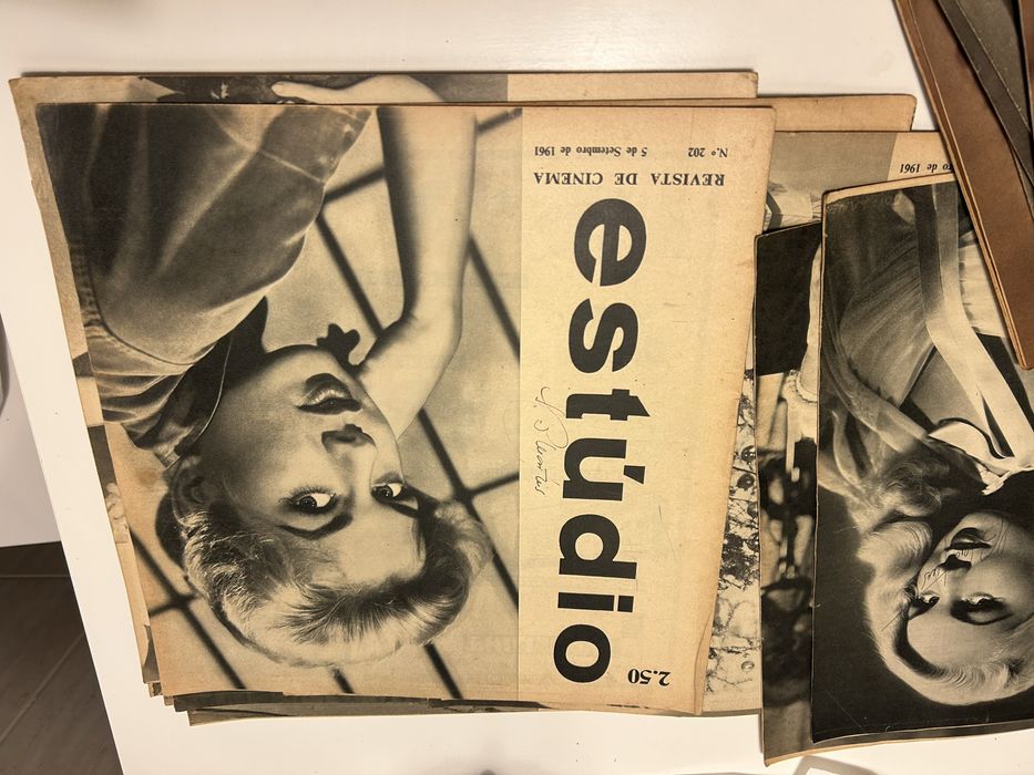 Estúdio revistas de cinema anos 50