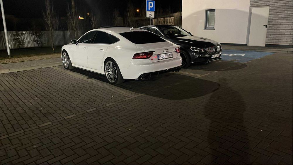 Auto na wesele Audi a7 biala perla