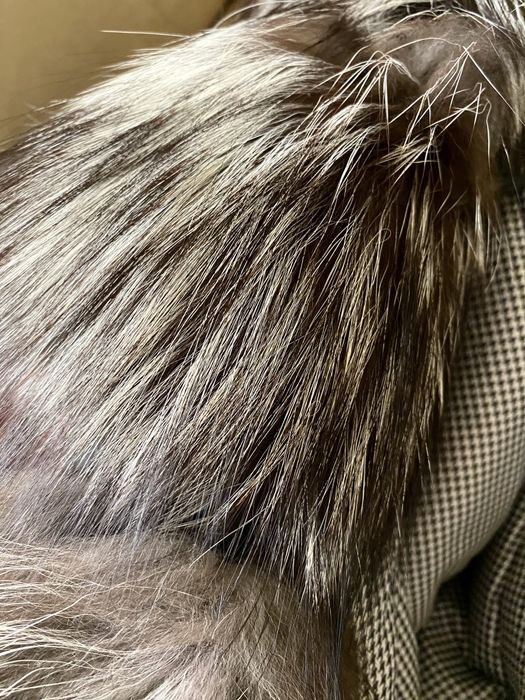 Парка с мехом чернобурки