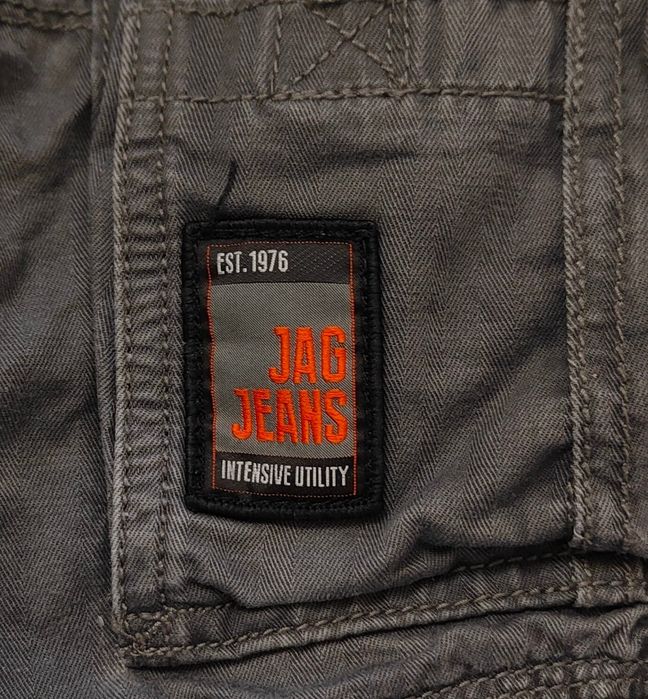 Wr) JAG JEANS oryginalne spodnie typu bojówki Roz.38